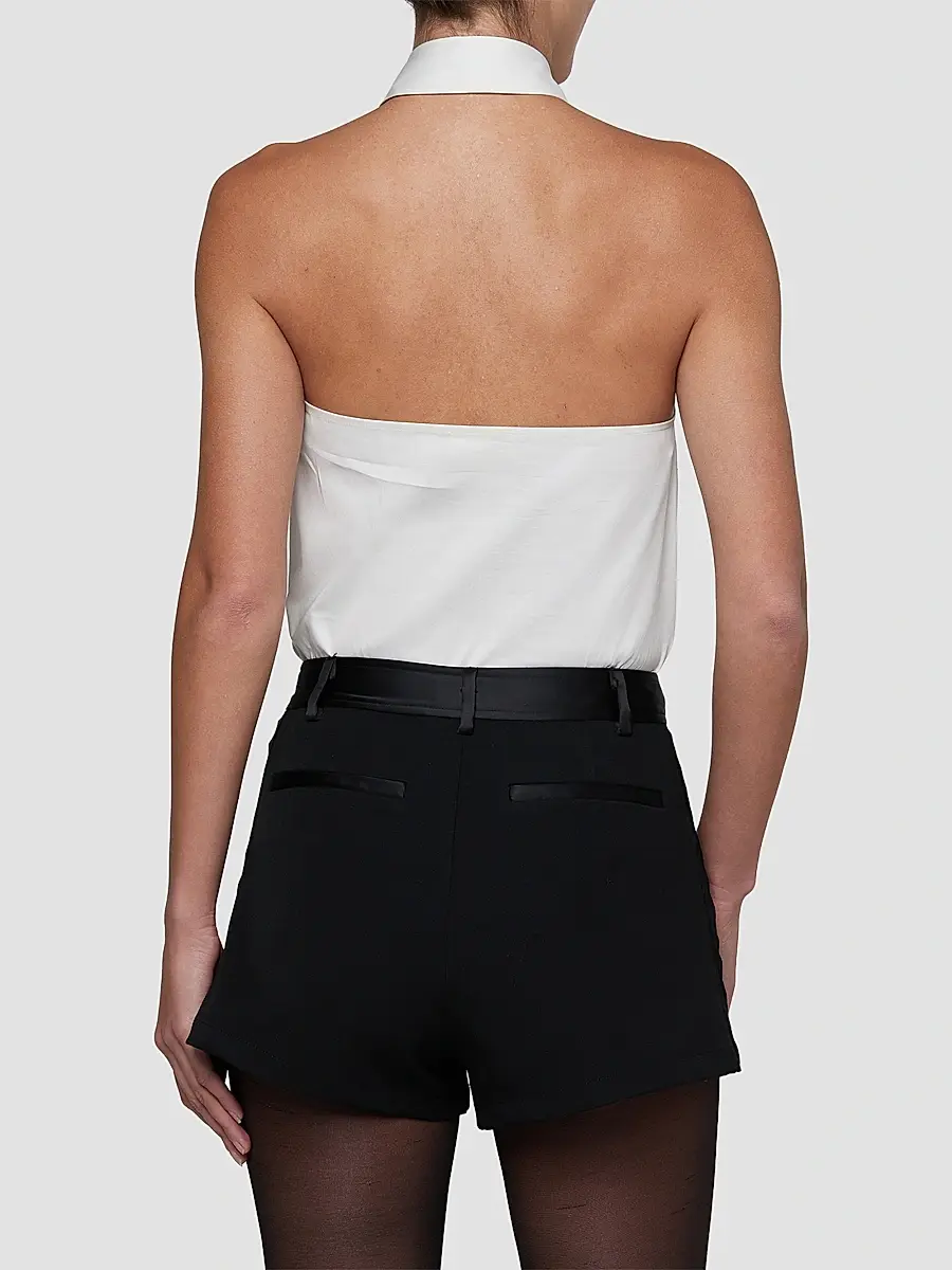 L'Agence Women's Wren Necktie Halter Top | Thumbnail 3 L'Agence Women's Wren Necktie Halter Top | Thumbnail 3