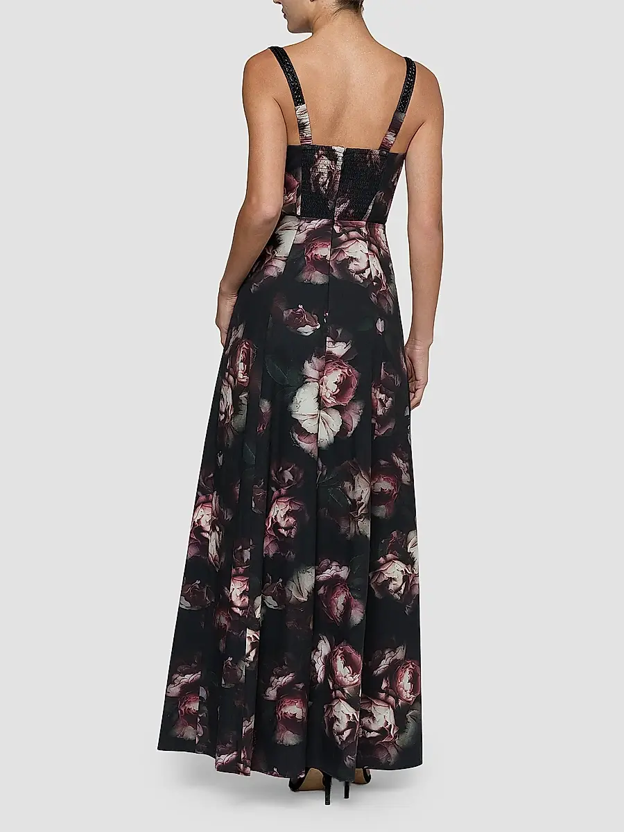 L'Agence Women's Sutton Floral Print Maxi Dress | Thumbnail 3