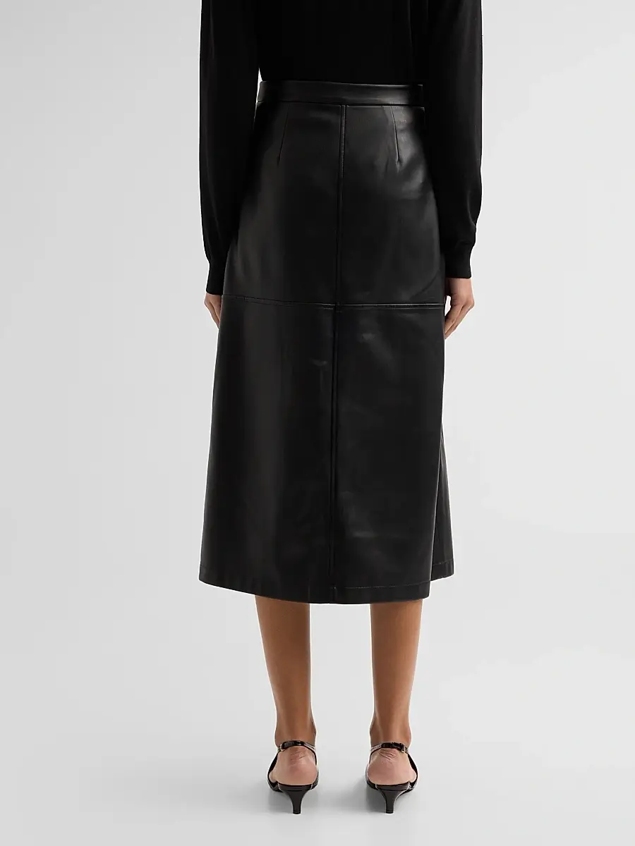 L'Agence Women's Robyn A-Line Midi Skirt | Thumbnail 3 L'Agence Women's Robyn A-Line Midi Skirt | Thumbnail 3