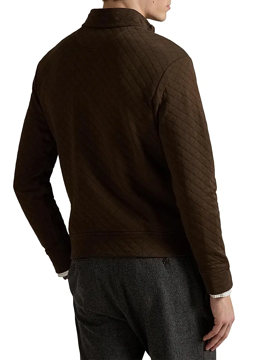 Polo Ralph Lauren Men's Quilted Double-Knit Jersey Sweatshirt | Thumbnail 4 Polo Ralph Lauren Men's Quilted Double-Knit Jersey Sweatshirt | Thumbnail 4