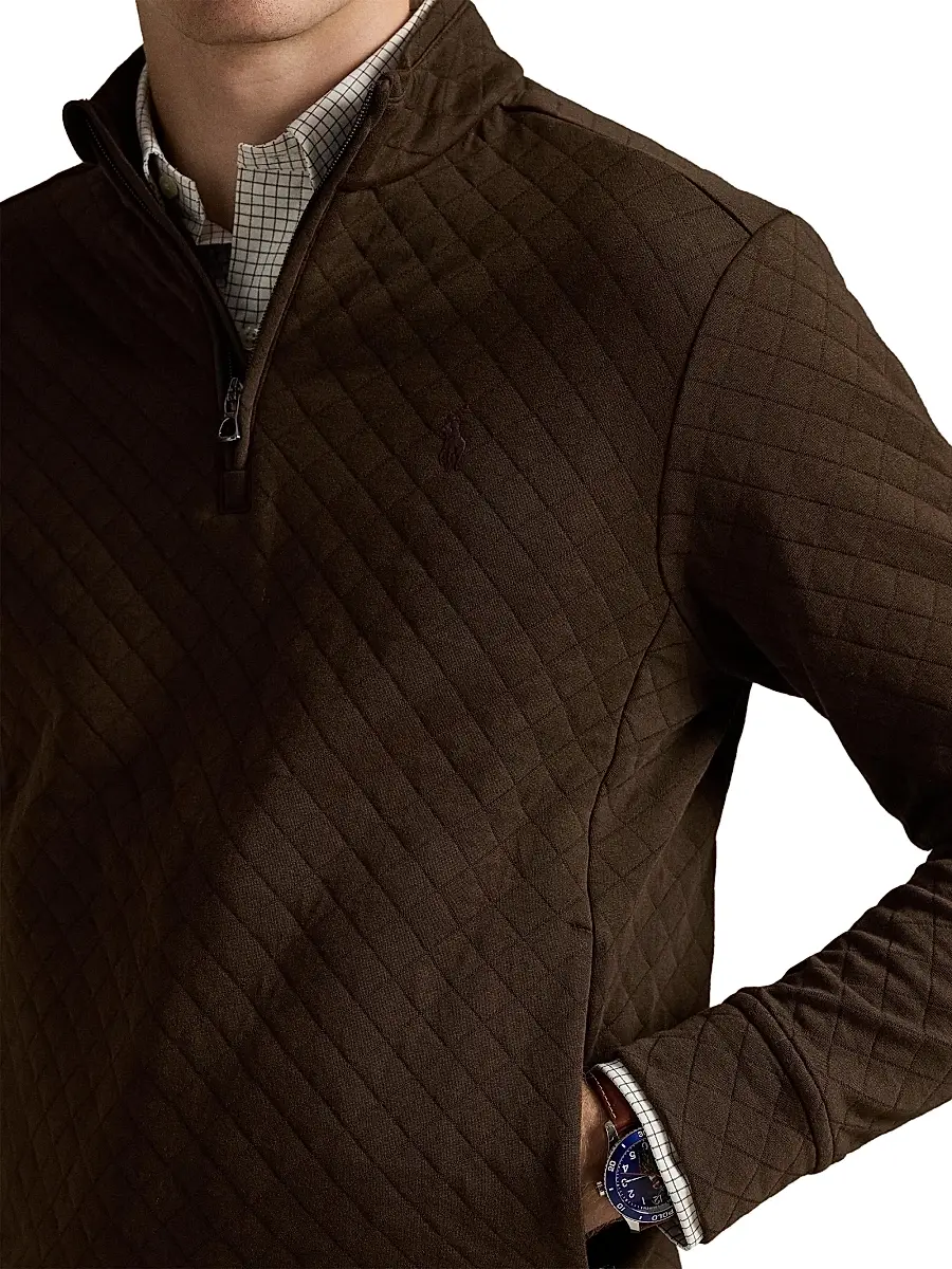 Polo Ralph Lauren Men's Quilted Double-Knit Jersey Sweatshirt | Thumbnail 5 Polo Ralph Lauren Men's Quilted Double-Knit Jersey Sweatshirt | Thumbnail 5
