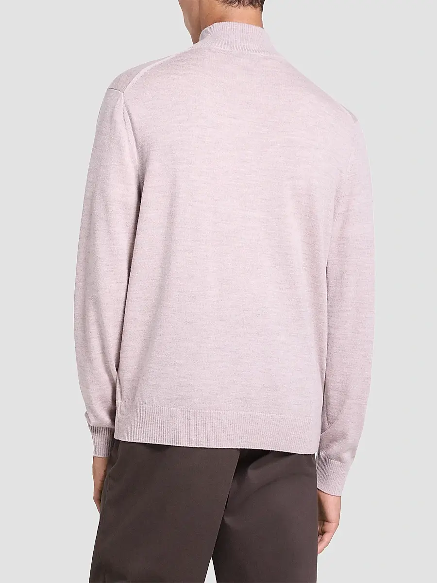 Theory Men's Hilles Cashmere Quarter-Zip Sweater | Thumbnail 3 Theory Men's Hilles Cashmere Quarter-Zip Sweater | Thumbnail 3