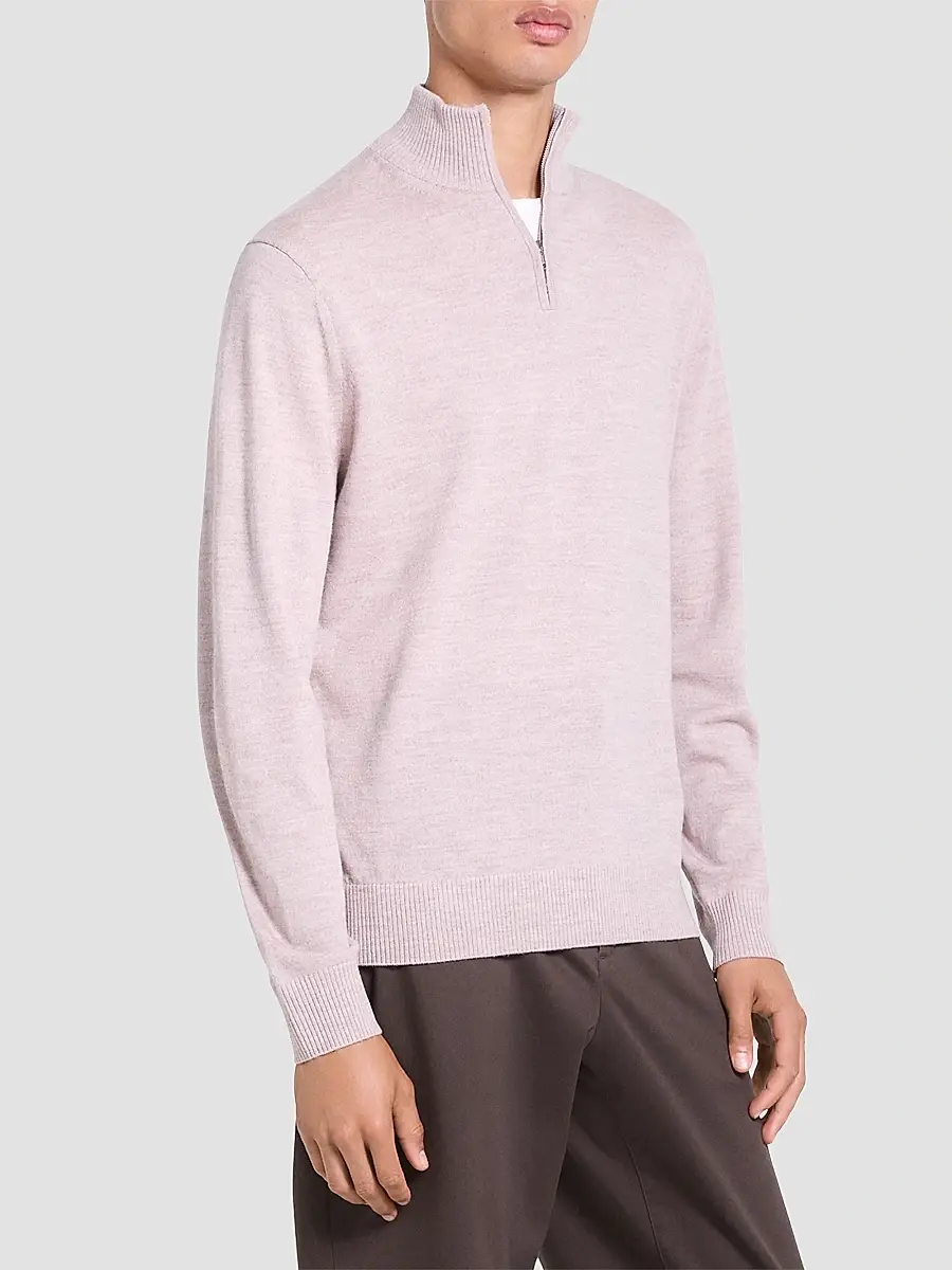 Theory Men's Hilles Cashmere Quarter-Zip Sweater | Thumbnail 6 Theory Men's Hilles Cashmere Quarter-Zip Sweater | Thumbnail 6
