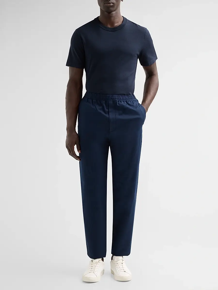 Theory Men's Chino-Style Stretch-Cotton Relaxed Pants | Thumbnail 2