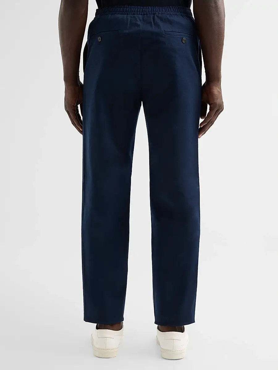 Theory Men's Chino-Style Stretch-Cotton Relaxed Pants | Thumbnail 3