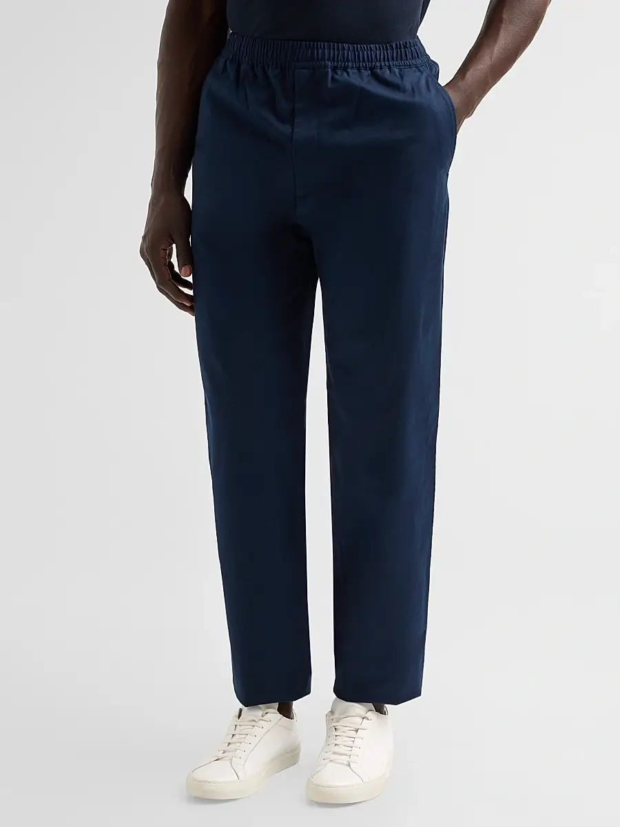 Theory Men's Chino-Style Stretch-Cotton Relaxed Pants | Thumbnail 4