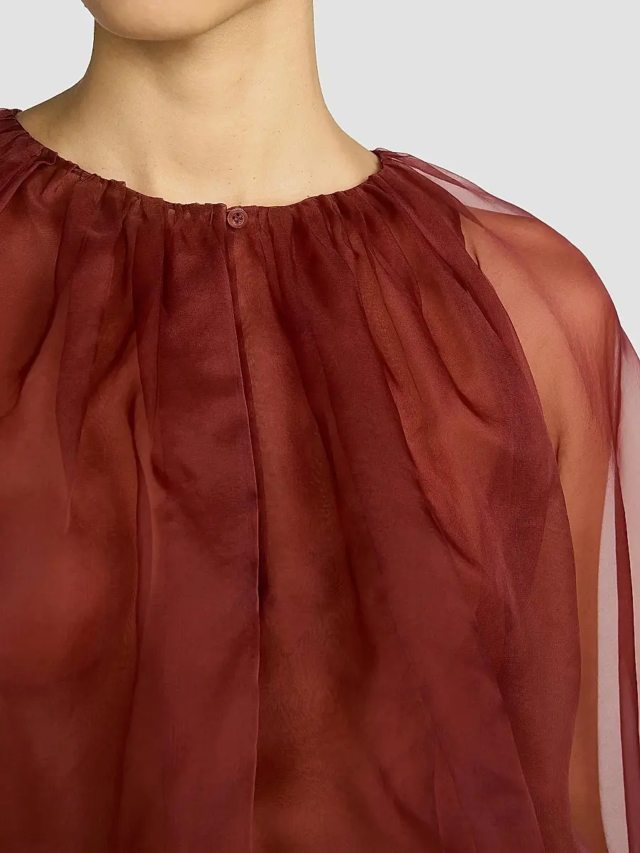 Frame Women's The Sheer Balloon Blouse | Thumbnail 5 Frame Women's The Sheer Balloon Blouse | Thumbnail 5
