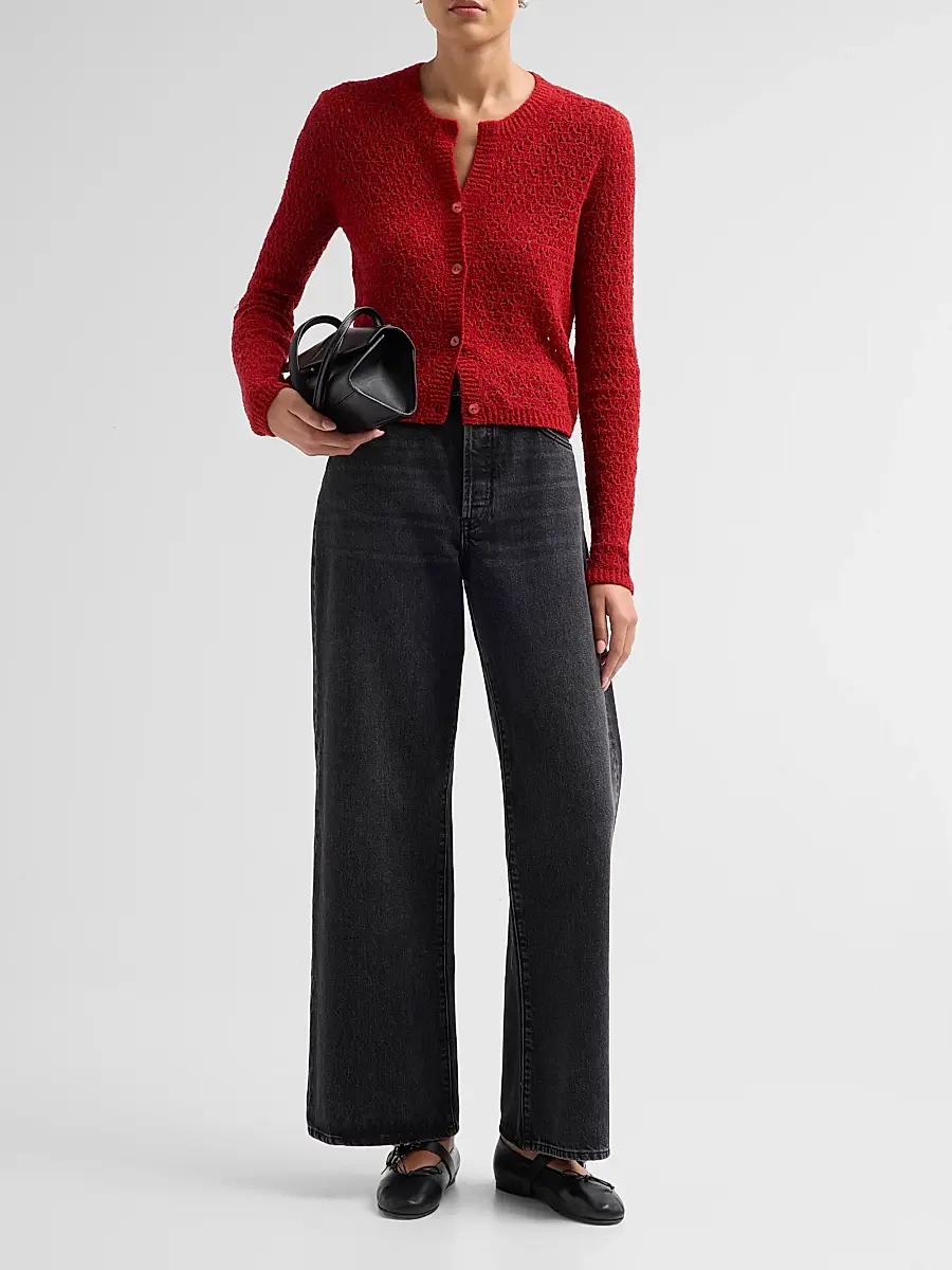 Frame Women's The Chenille Wool Cardigan | Thumbnail 2