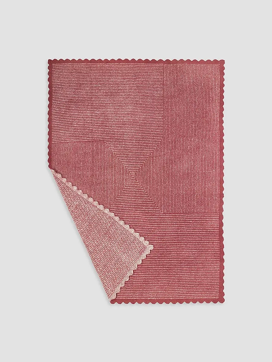 Barefoot Dreams CozyChic Scallop Stripe Throw Blanket | Thumbnail 3