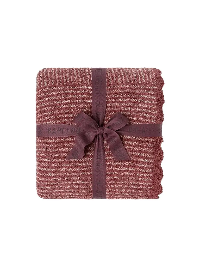 Barefoot Dreams CozyChic Scallop Stripe Throw Blanket