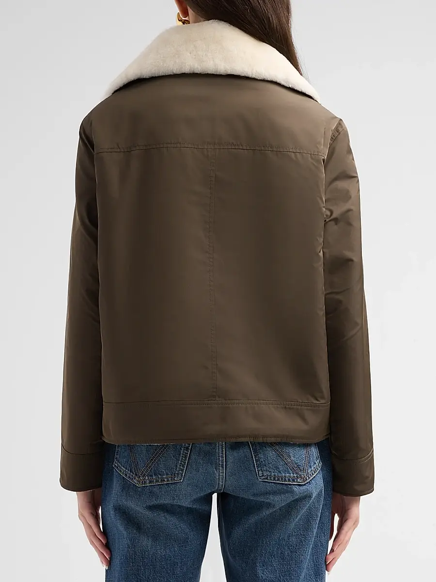 Yves Salomon Women's Veste Shearling Jacket | Thumbnail 3
