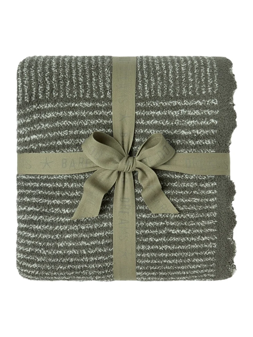 Barefoot Dreams CozyChic Scallop Stripe Throw Blanket