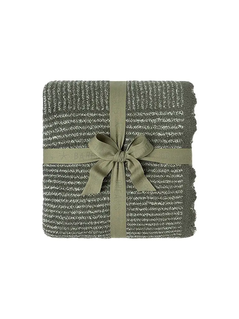 Barefoot Dreams CozyChic Scallop Stripe Throw Blanket