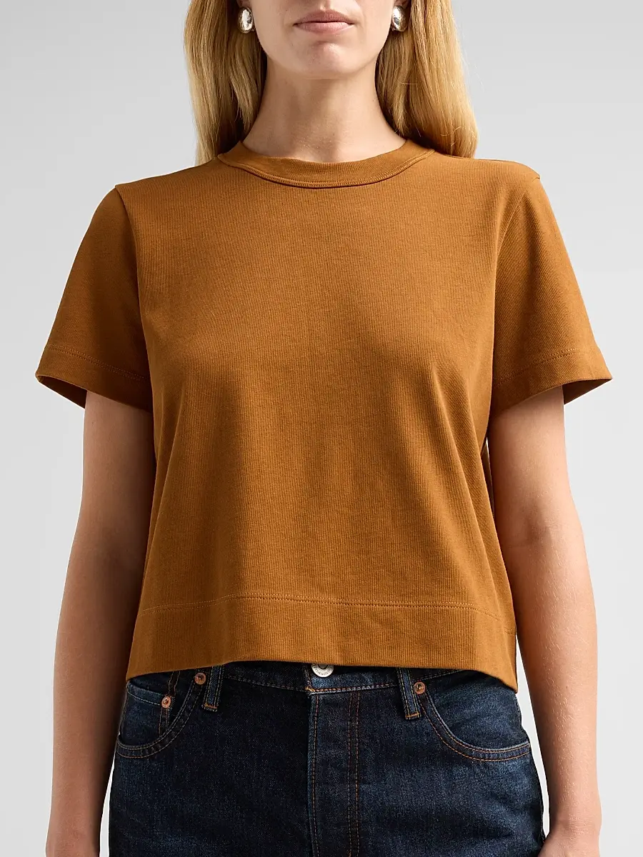 Frame Women's Crewneck Cotton Boxy T-Shirt | Thumbnail 5 Frame Women's Crewneck Cotton Boxy T-Shirt | Thumbnail 5