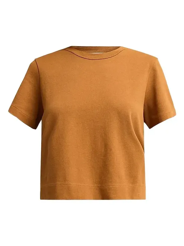 Frame Women's Crewneck Cotton Boxy T-Shirt