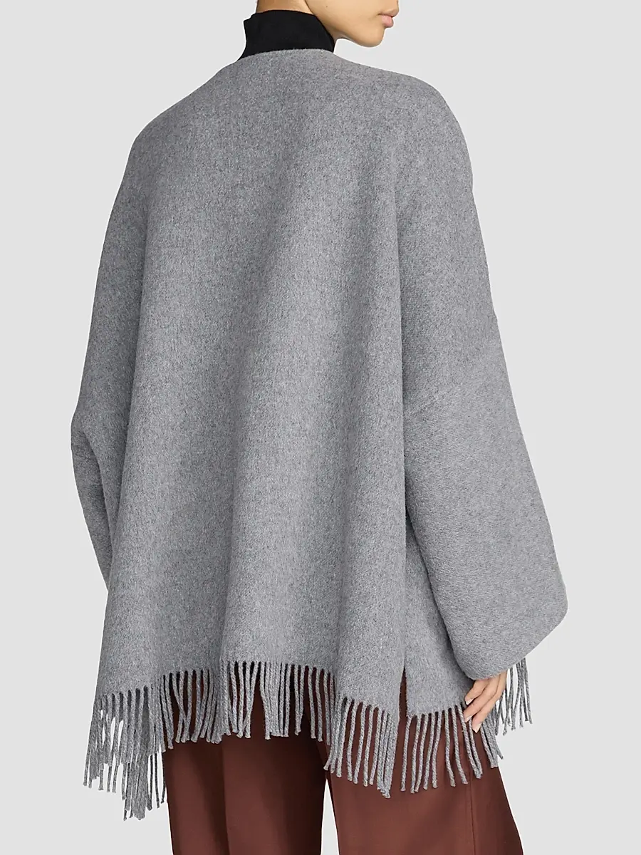 Frame Women's Fringe Hem Wool-Blend Coat | Thumbnail 4 Frame Women's Fringe Hem Wool-Blend Coat | Thumbnail 4