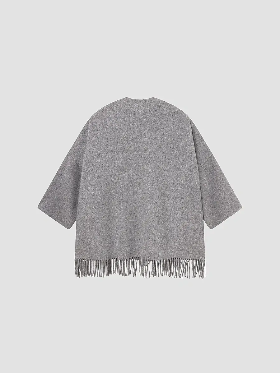 Frame Women's Fringe Hem Wool-Blend Coat | Thumbnail 7 Frame Women's Fringe Hem Wool-Blend Coat | Thumbnail 7