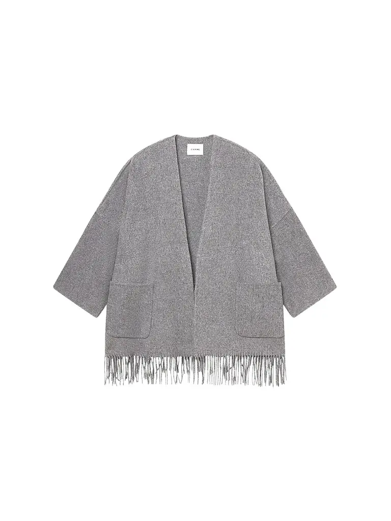 Frame Women's Fringe Hem Wool-Blend Coat