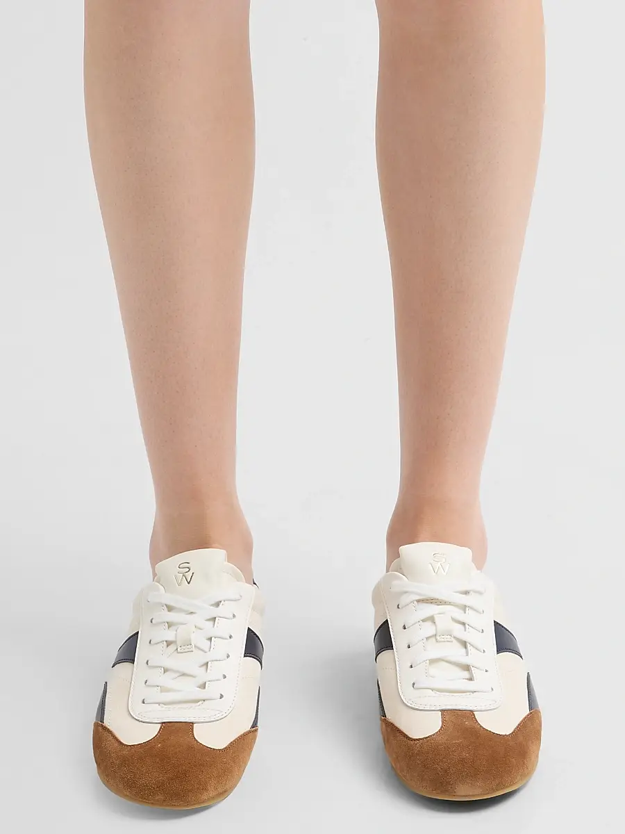Stuart Weitzman Women's Vander Suede Low-Top Sneakers | Thumbnail 2 Stuart Weitzman Women's Vander Suede Low-Top Sneakers | Thumbnail 2