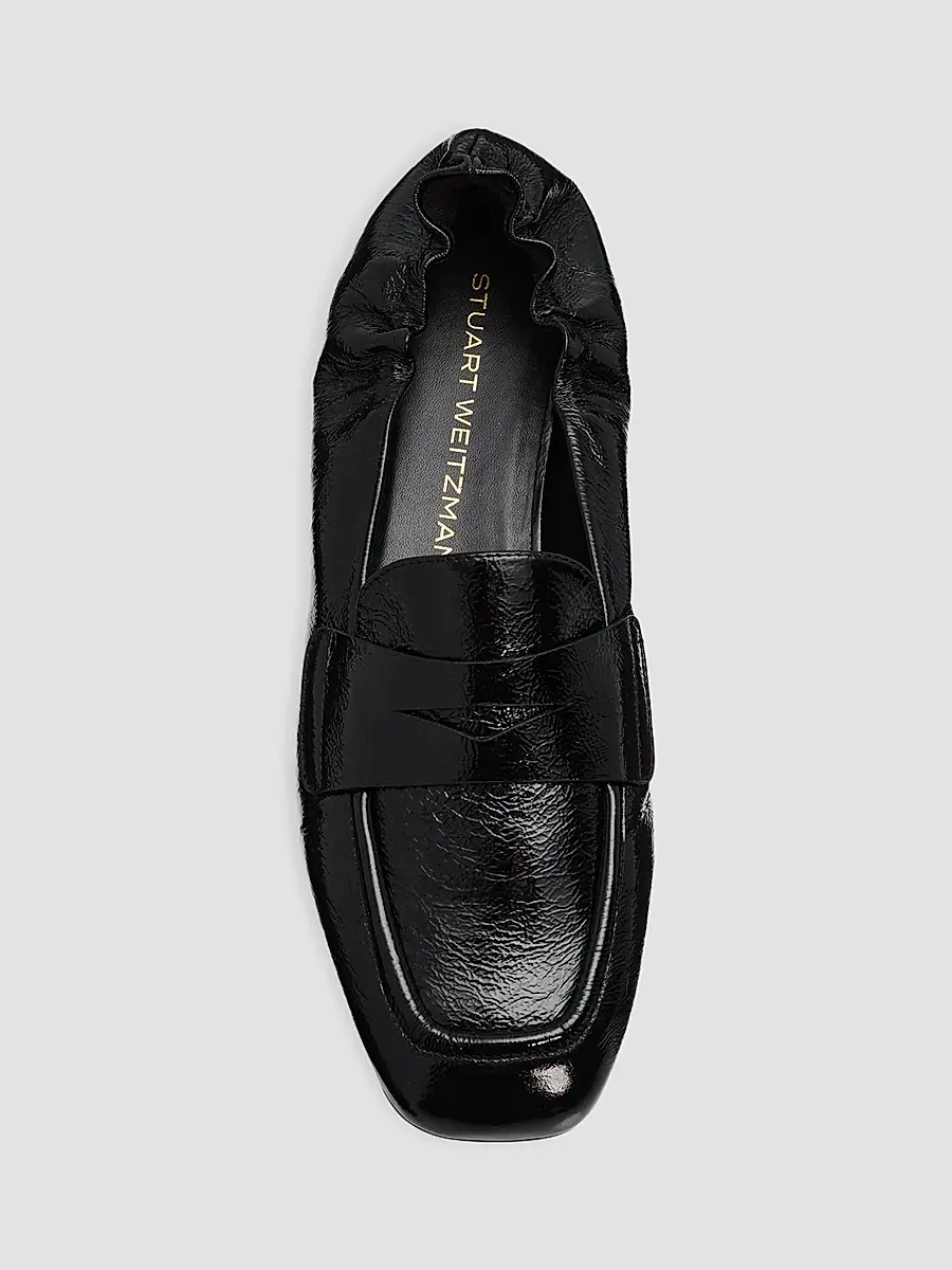 Stuart Weitzman Women's Bryant Leather Penny Loafers | Thumbnail 5 Stuart Weitzman Women's Bryant Leather Penny Loafers | Thumbnail 5