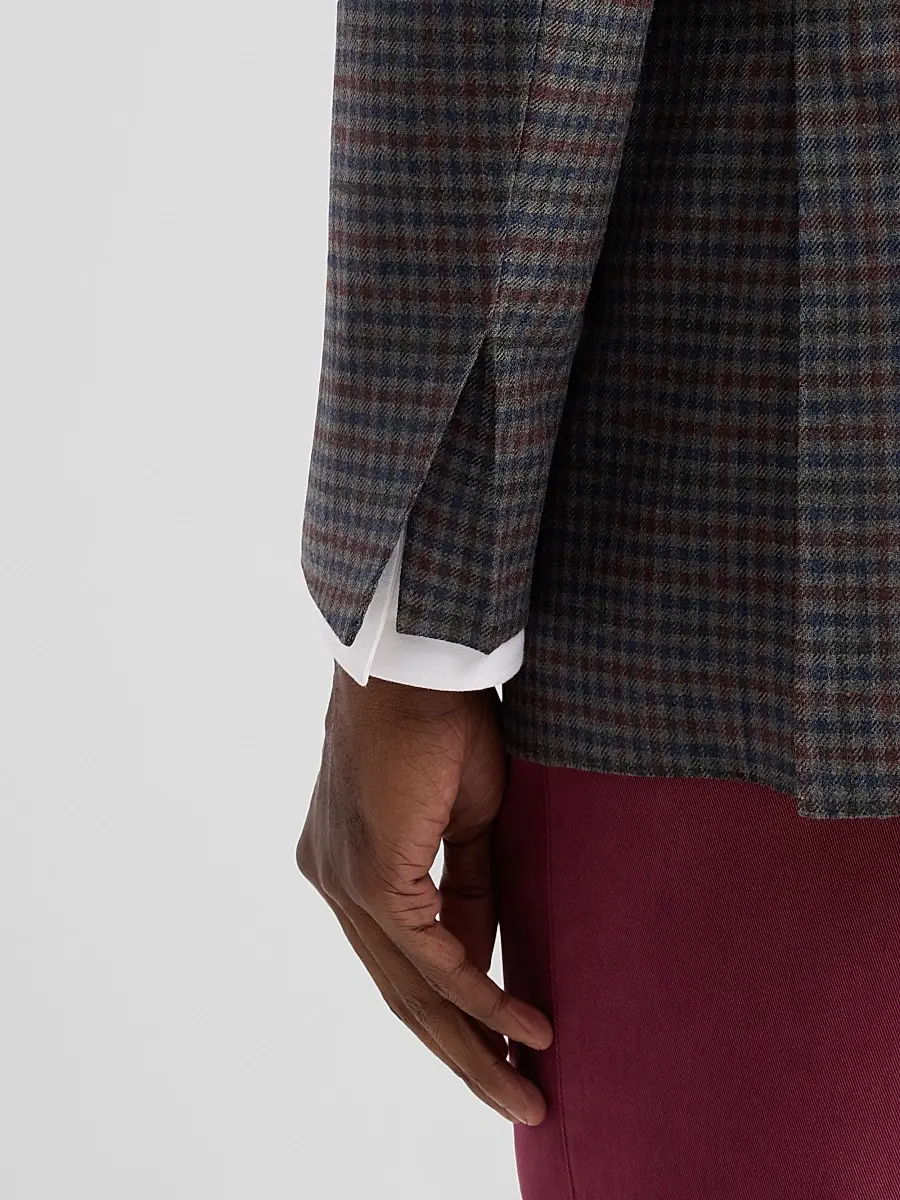 Kiton Men's Cashmere Gingham Single-Breasted Sport Coat | Thumbnail 8 Kiton Men's Cashmere Gingham Single-Breasted Sport Coat | Thumbnail 8