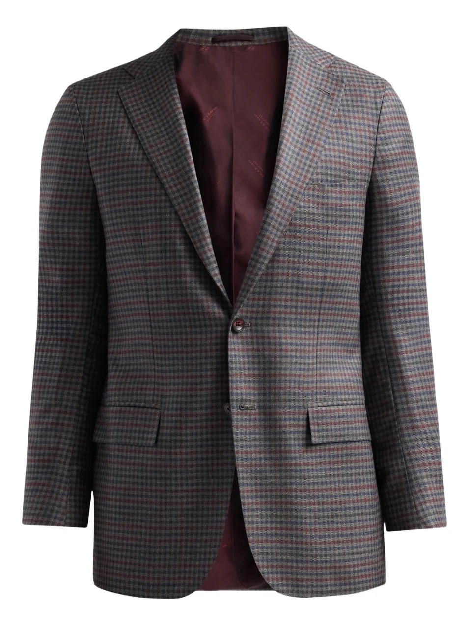 Men's Cashmere Gingham Single-Breasted Sport Coat Men's Cashmere Gingham Single-Breasted Sport Coat