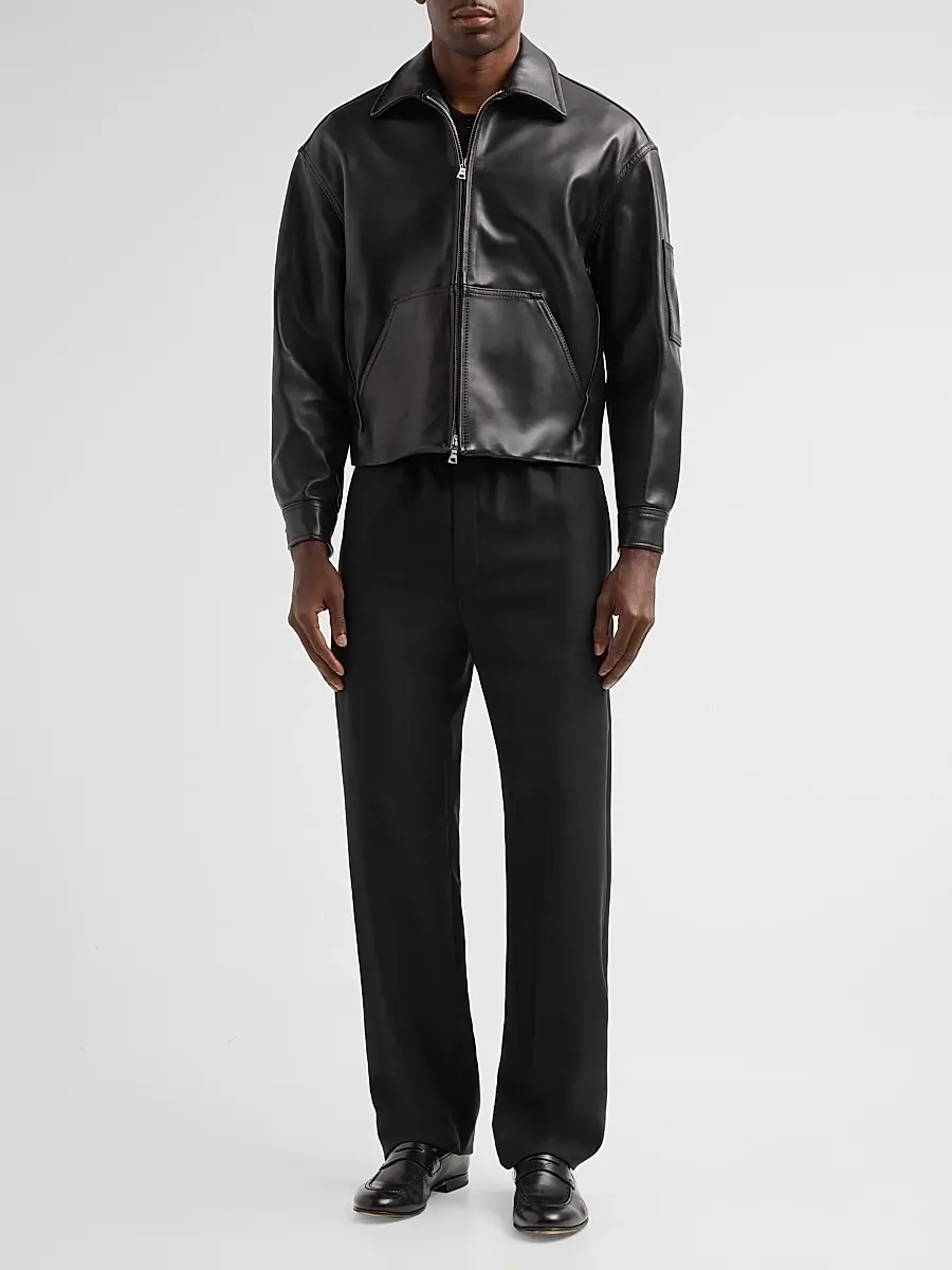 Public School Men Linden Leather Jacket | Thumbnail 2 Public School Men Linden Leather Jacket | Thumbnail 2