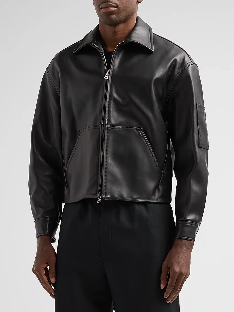 Public School Men Linden Leather Jacket | Thumbnail 4 Public School Men Linden Leather Jacket | Thumbnail 4