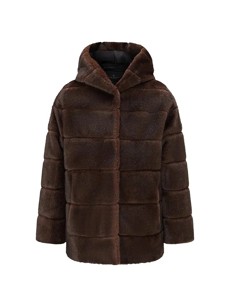 Lyla Grant Women's Mink Coat with Hood