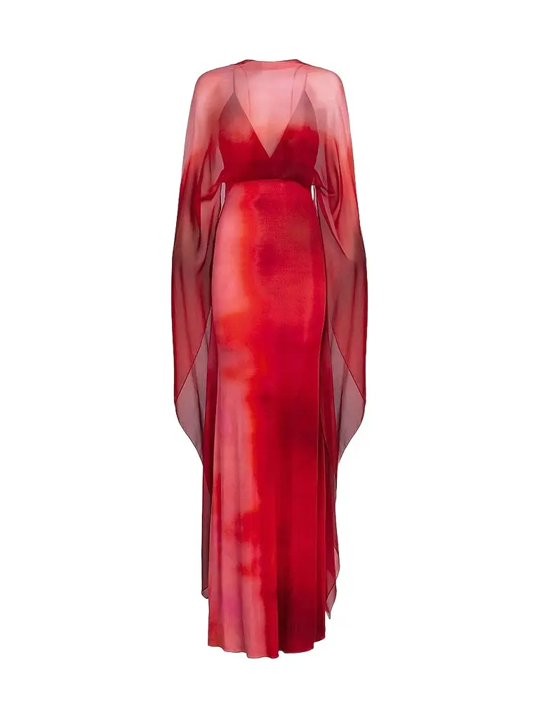Women's Kendra Printed Silk-Blend Chiffon Maxi Dress Women's Kendra Printed Silk-Blend Chiffon Maxi Dress