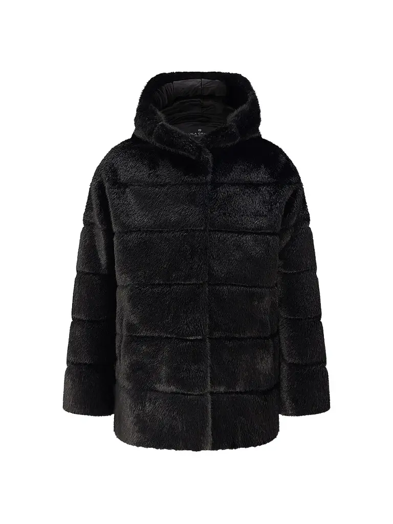 Lyla Grant Women's Mink Coat with Hood