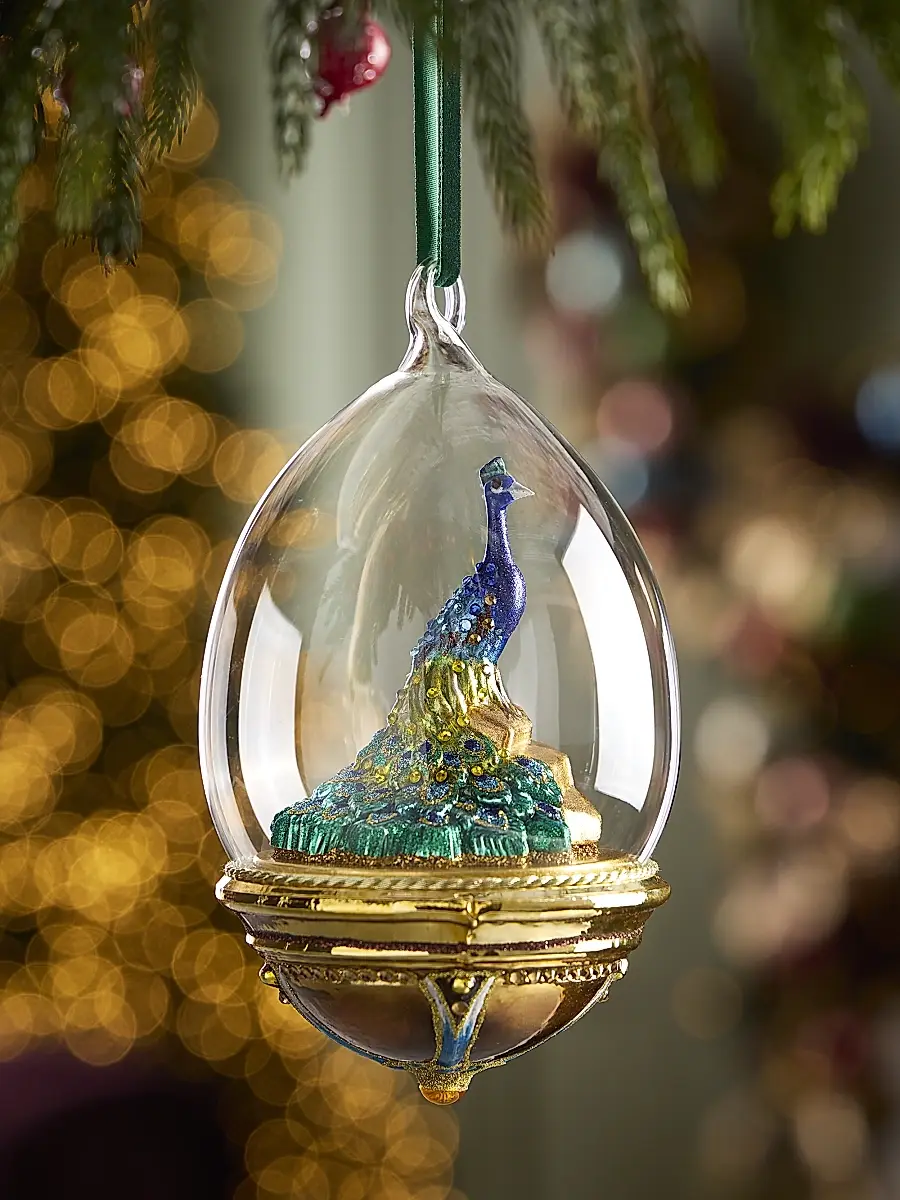 Komozja Glass Peacock Ornament | Thumbnail 2 Komozja Glass Peacock Ornament | Thumbnail 2