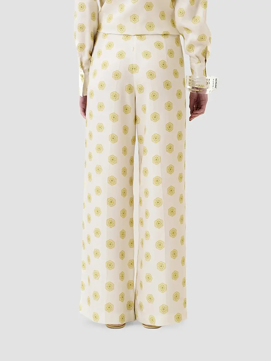 Silvia Tcherassi Women's Emine Printed Wide-Leg Pants | Thumbnail 3 Silvia Tcherassi Women's Emine Printed Wide-Leg Pants | Thumbnail 3