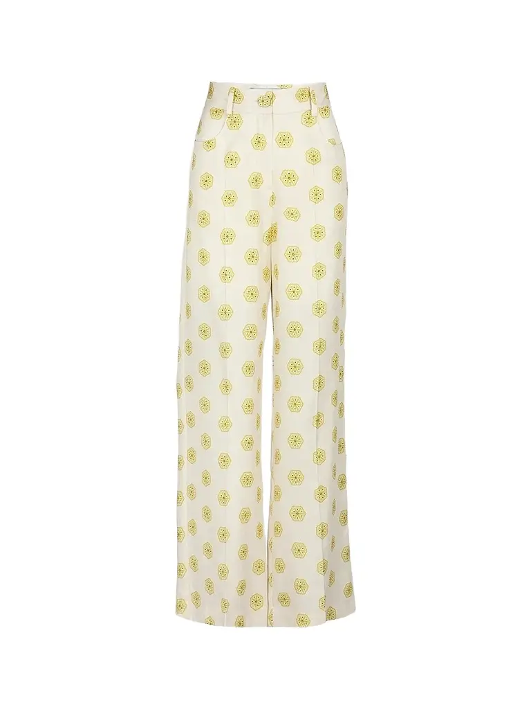 Women's Emine Printed Wide-Leg Pants