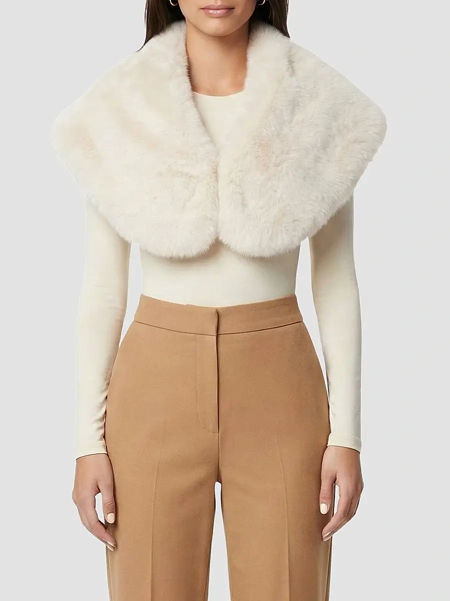 Lyla Grant Women's Faux Fur Fox Stole | Thumbnail 3 Lyla Grant Women's Faux Fur Fox Stole | Thumbnail 3