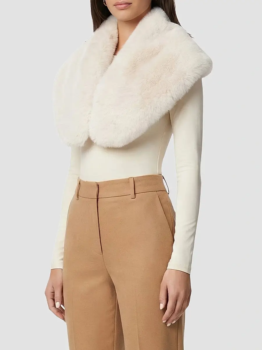Lyla Grant Women's Faux Fur Fox Stole | Thumbnail 4 Lyla Grant Women's Faux Fur Fox Stole | Thumbnail 4