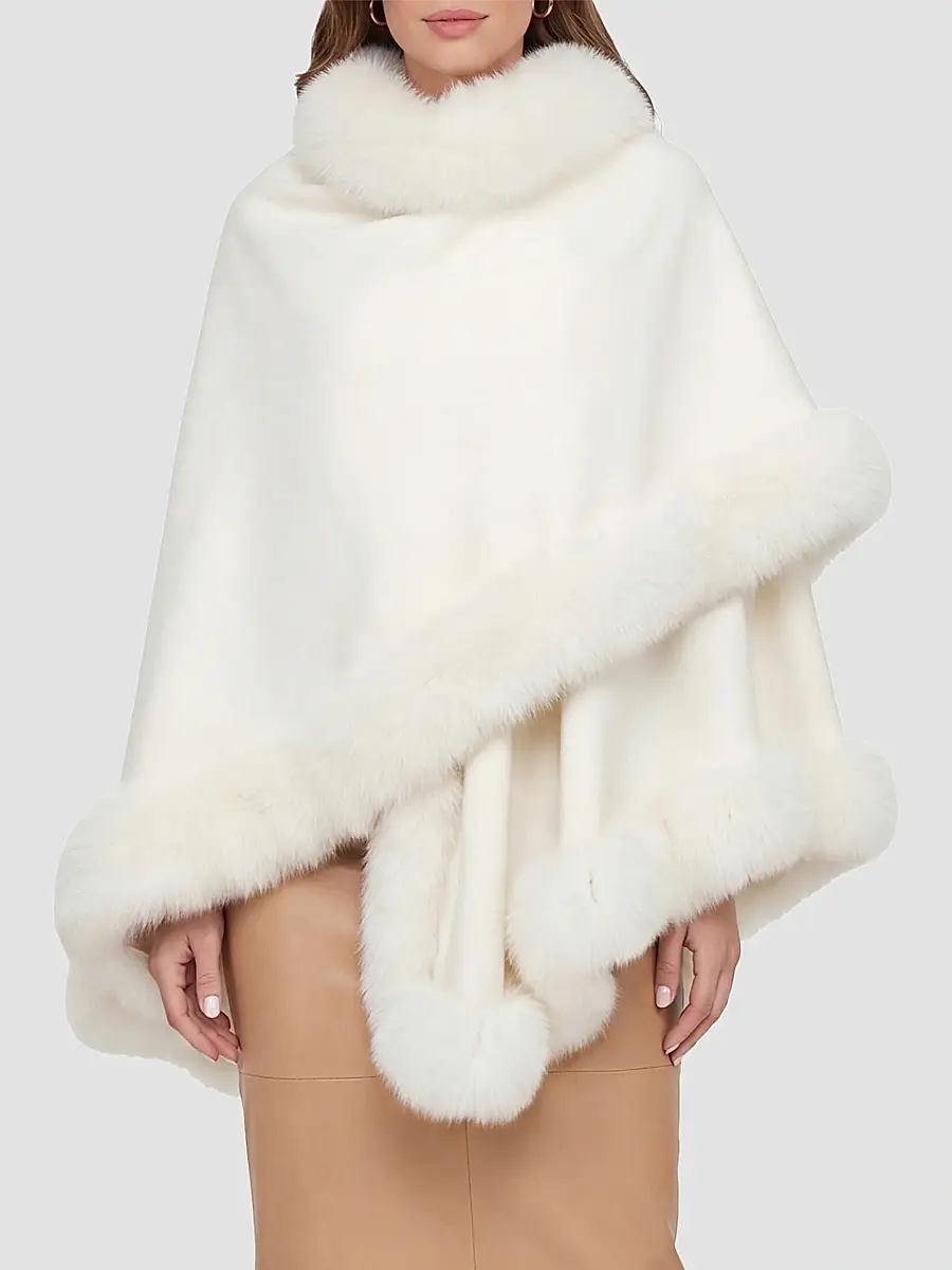 Gorski Women's Select Cashmere Cape | Thumbnail 3 Gorski Women's Select Cashmere Cape | Thumbnail 3