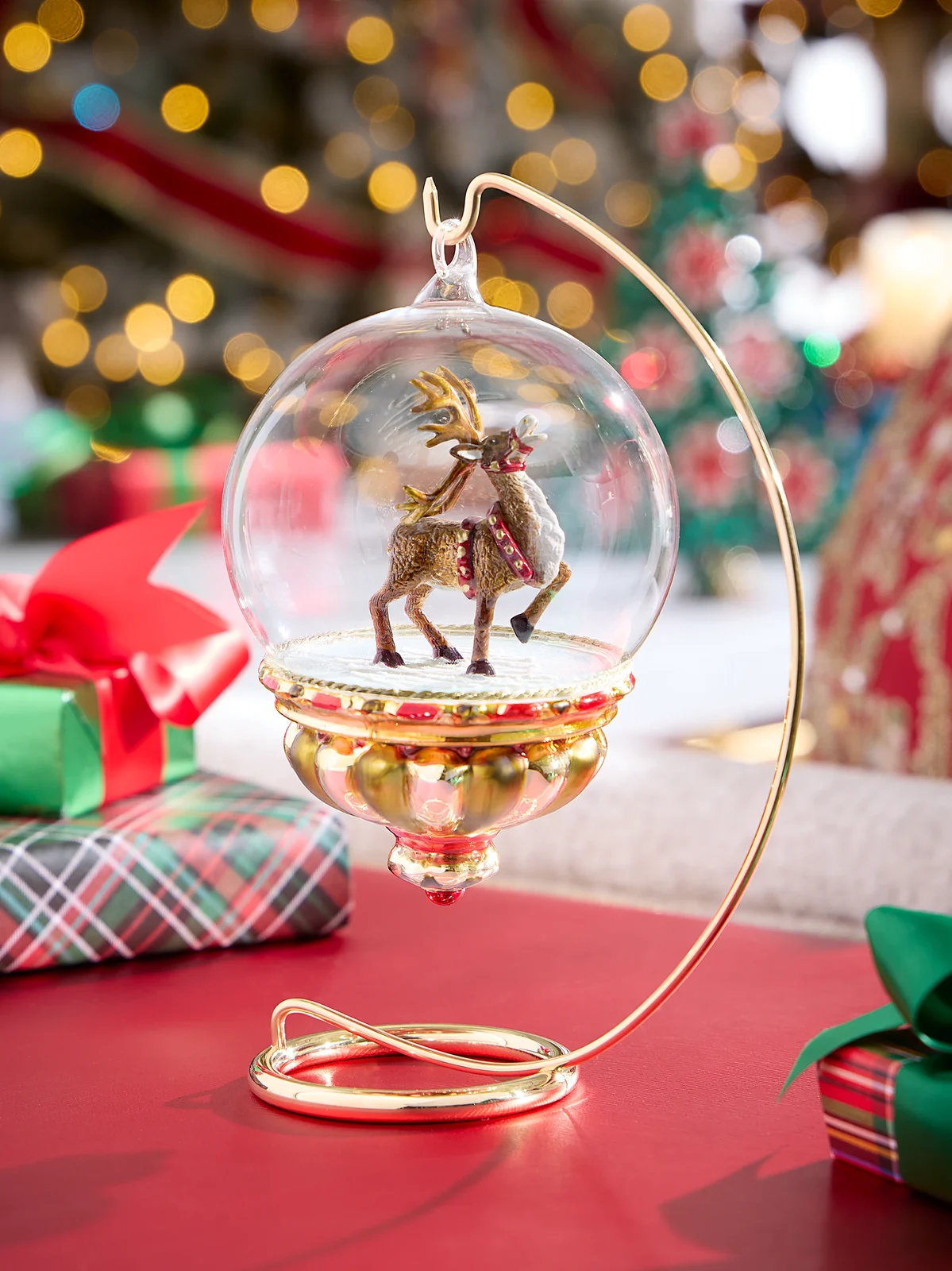 Komozja Glass Reindeer Ornament