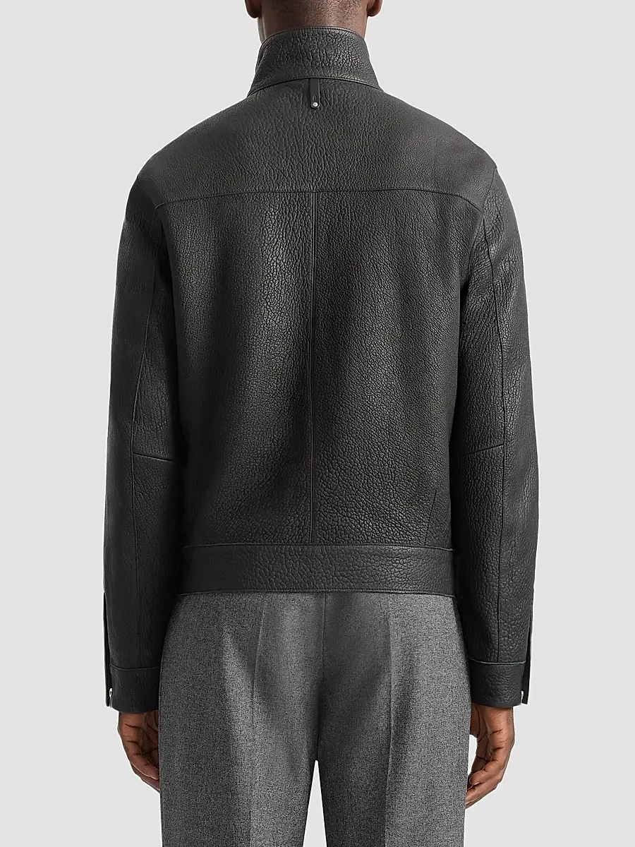 Mackage Men's Otto Pebbled Leather Jacket | Thumbnail 3