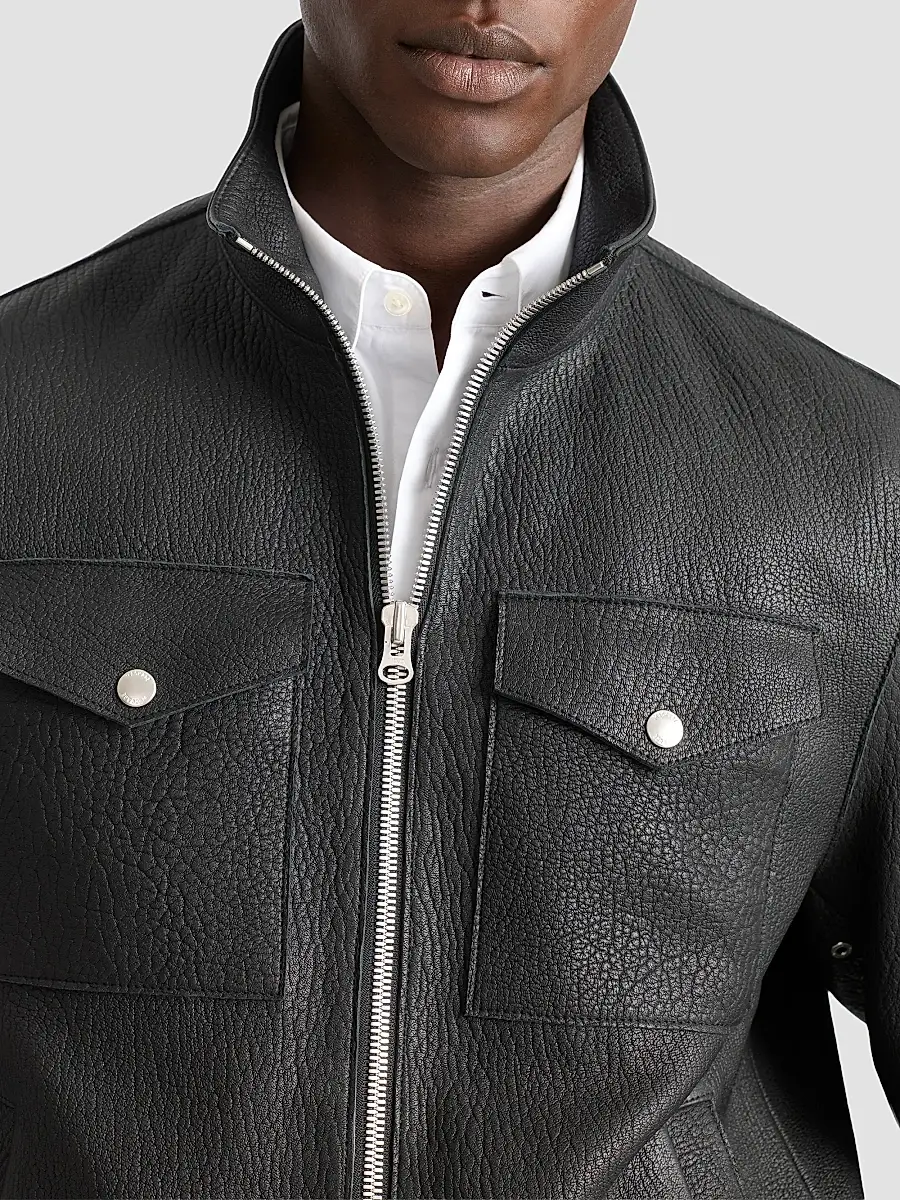 Mackage Men's Otto Pebbled Leather Jacket | Thumbnail 5