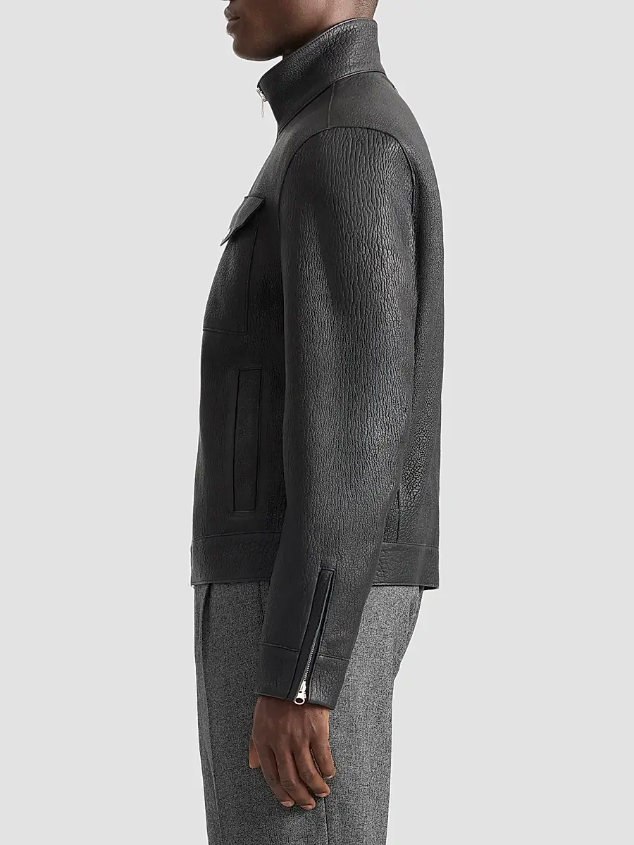 Mackage Men's Otto Pebbled Leather Jacket | Thumbnail 9