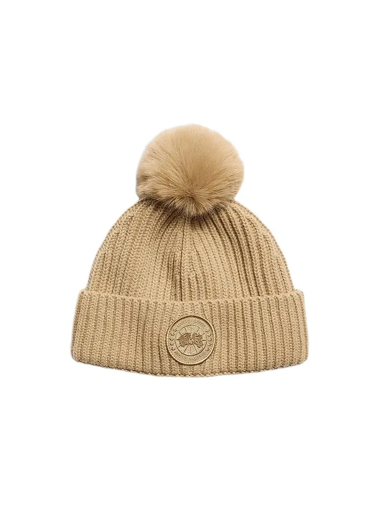 Women's Toque Pom-Pom Merino Wool-Cashmere Beanie Women's Toque Pom-Pom Merino Wool-Cashmere Beanie
