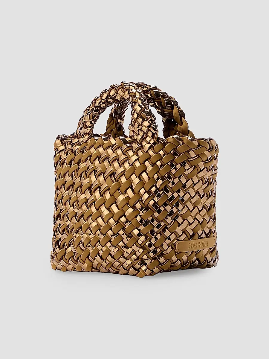 Naghedi Women's St. Barths Petit Double Weave Top Handle Bag | Thumbnail 4