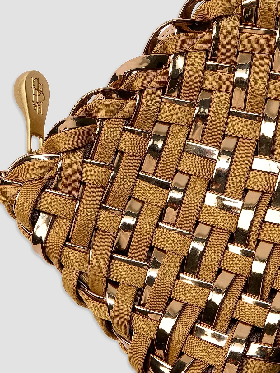 Naghedi Women's St. Barths Petit Double Weave Top Handle Bag | Thumbnail 6