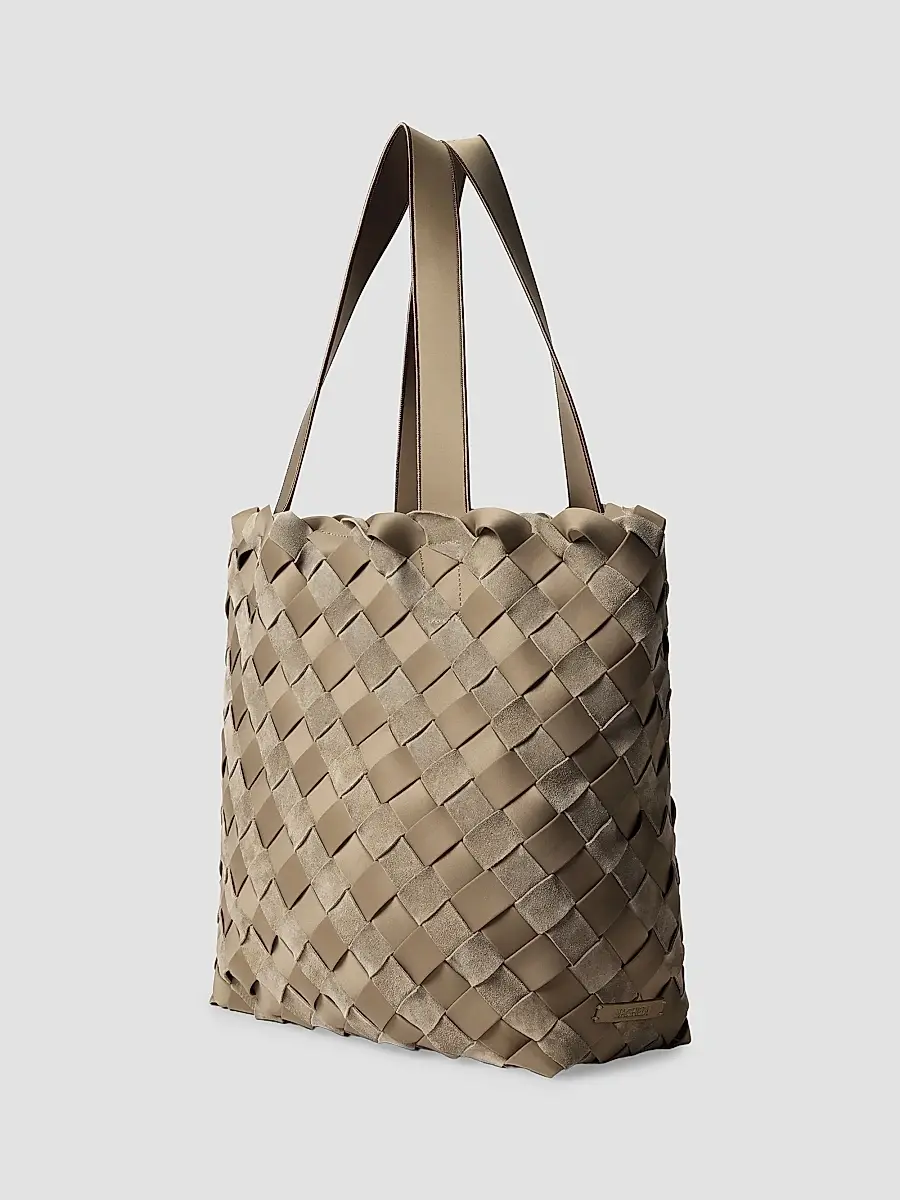 Naghedi Women's Como Shopper Striped Suede Tote Bag | Thumbnail 4