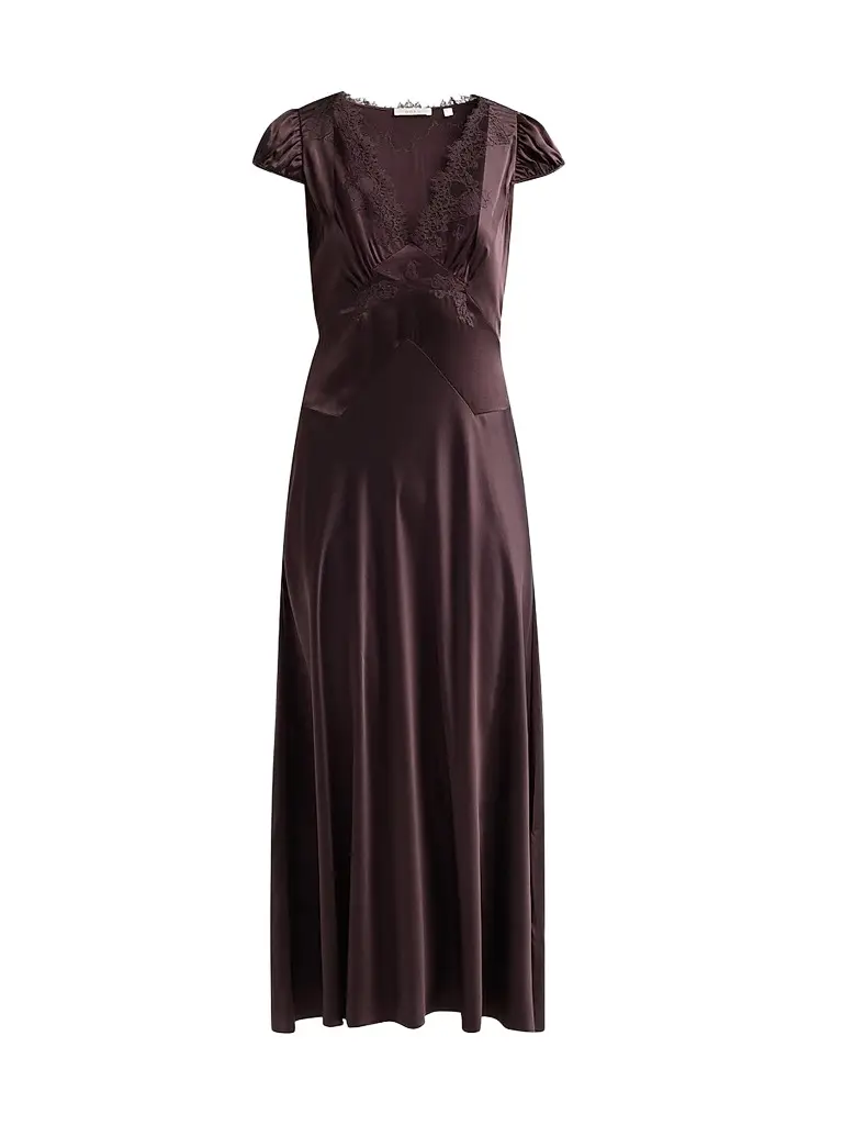 Women's Coraline Silk Lace-Trimmed Dress Women's Coraline Silk Lace-Trimmed Dress