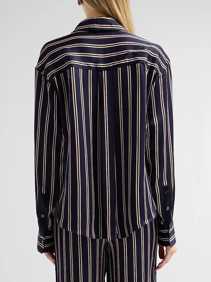 Jason Wu Collection Women's Striped Relaxed Button-Front Shirt | Thumbnail 3 Jason Wu Collection Women's Striped Relaxed Button-Front Shirt | Thumbnail 3