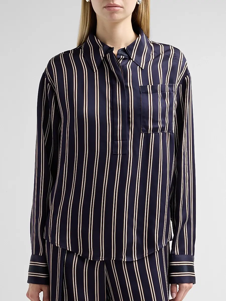 Jason Wu Collection Women's Striped Relaxed Button-Front Shirt | Thumbnail 5 Jason Wu Collection Women's Striped Relaxed Button-Front Shirt | Thumbnail 5