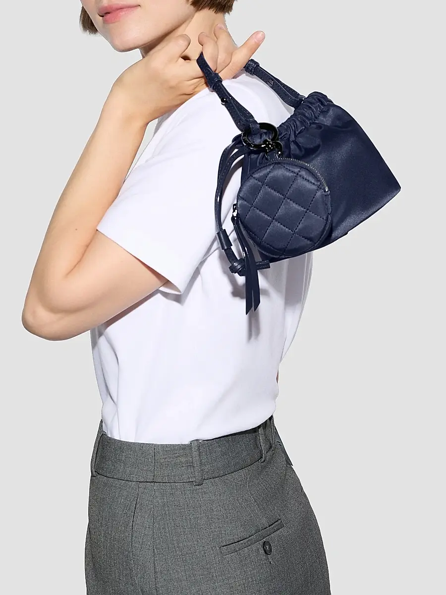 MZ Wallace Women's Waverly Bebe Quilted-Coin Pouch & Crossbody Bag | Thumbnail 4 MZ Wallace Women's Waverly Bebe Quilted-Coin Pouch & Crossbody Bag | Thumbnail 4