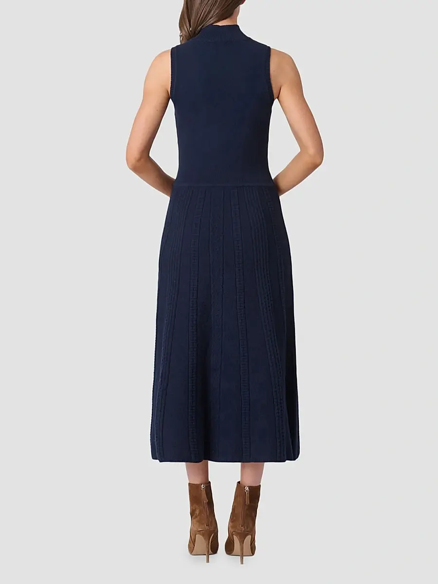 Shoshanna Women's Carmen Cotton-Wool Midi Dress | Thumbnail 3 Shoshanna Women's Carmen Cotton-Wool Midi Dress | Thumbnail 3